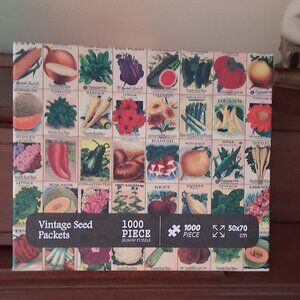 Vintage Seed Packets 1000 Piece Jigsaw Puzzle